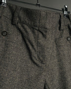 -SPECIAL- “CHANEL” 05AWmicro houndstooth tweed wide trousers
