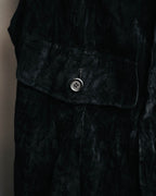 –SPECIAL– “ISSEY MIYAKE” 80’s-90’s crushed velvet utility vest