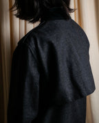 "GUCCI" 70's velvet collar design long coat