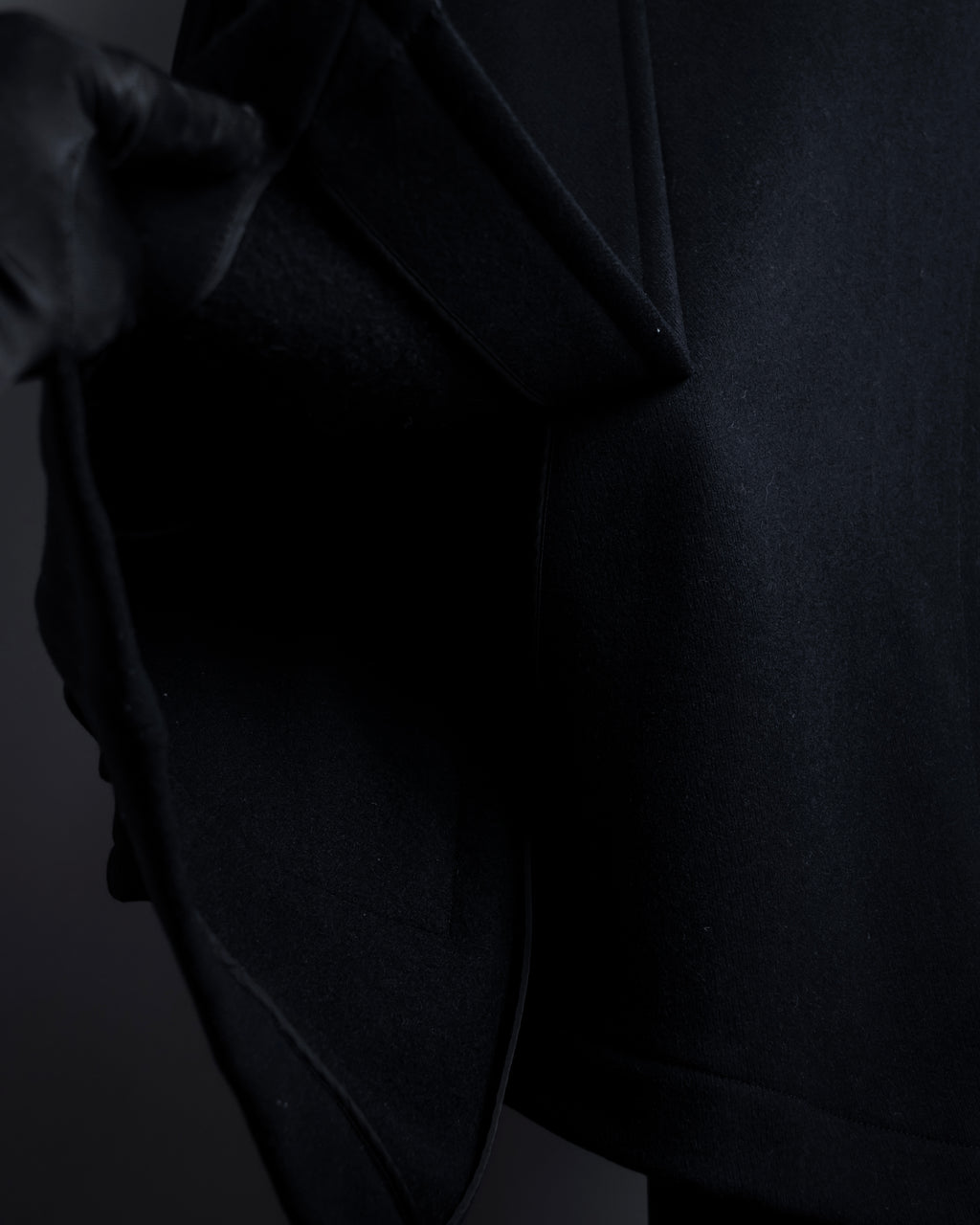 "BURBERRY" Classic detailing melton wool duffle coat