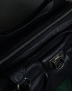 "Salvatore Ferragamo" Gancini motif gathered design leather bag