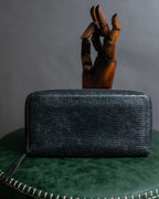 "MAISON MARGIELA" Lizard-embossed leather long wallet