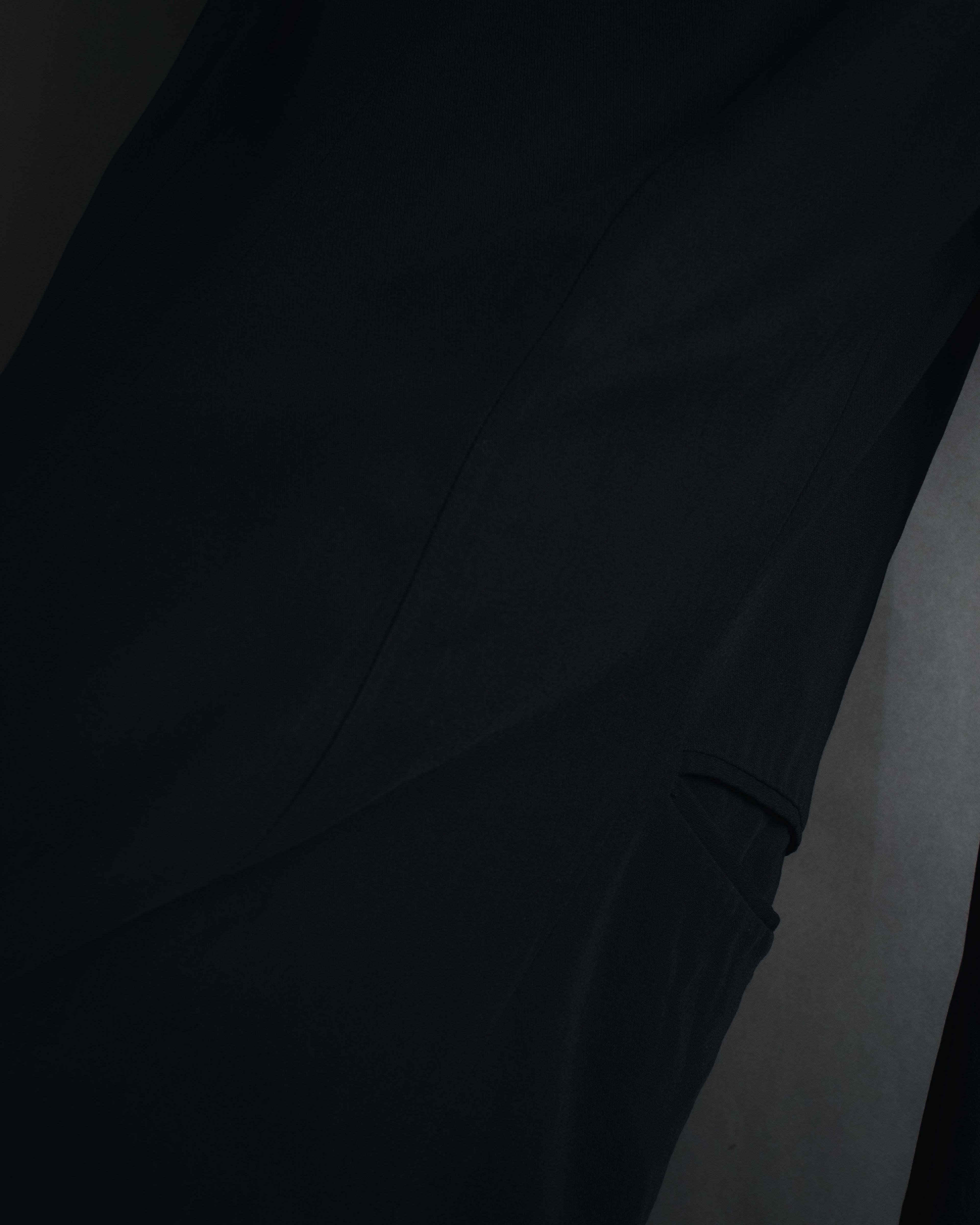 "ANN DEMEULEMEESTER" 90年代-00年代 流体人造丝原羊毛定制夹克