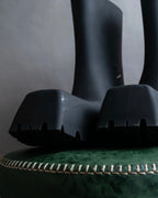 "BALENCIAGA" Rubber black trooper boots