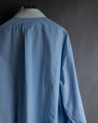 "BROOKS BROTHERS" Large cuffs design cleric oversized shirt