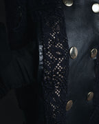 –SPECIAL– "VALENTINO"
Early 2010s lace and leather double-breasted jacket