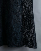 "D&amp;G" Botanical pattern lace shift dress