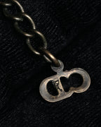 “Christian Dior” 90’s–00’s Botanical mistletoe motif necklace and earrings set