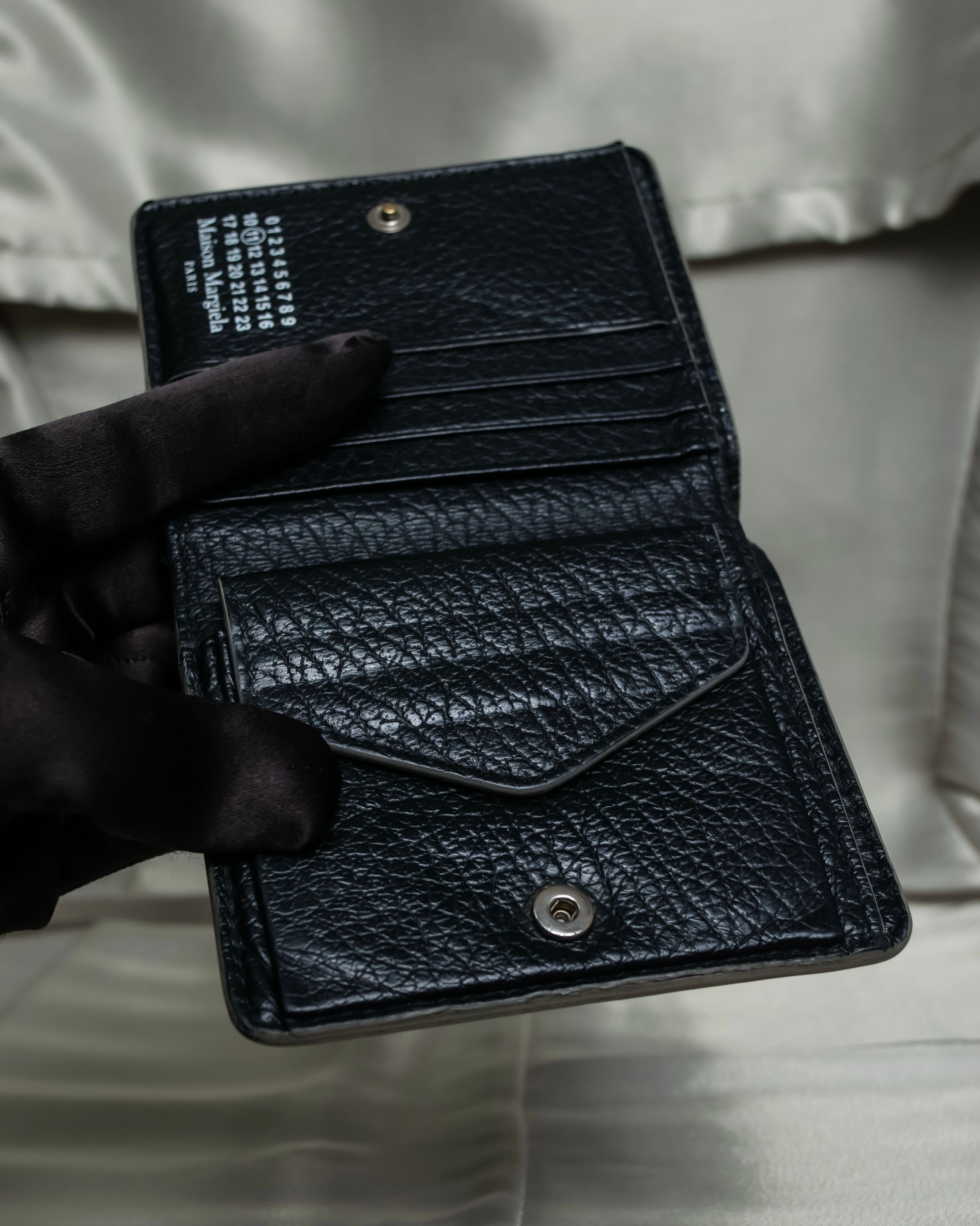 "Maison Margiela" 2020ss Splash Paint Leather Wallet