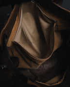 "MAURO GOVERNA" 00’s-10’s lamb leather belted draped bag