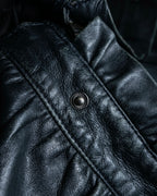 "RED VALENTINO" Gather design lamb leather jacket