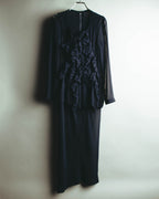 "COMME des GARÇONS" 90's Sculptural ruffle maxi dress