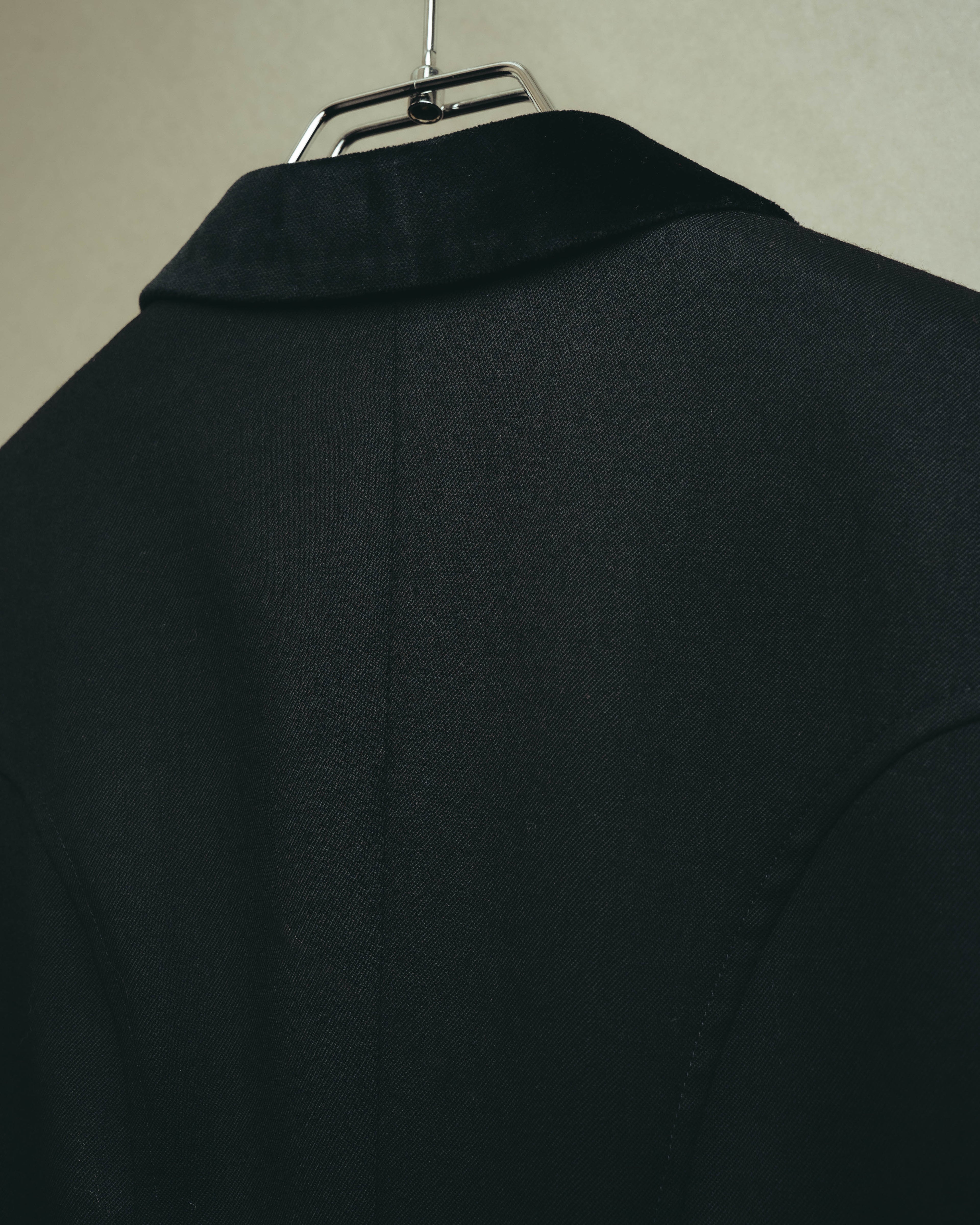-SPECIAL- “HERMES” 00’s Technical wool equestrian jacket with red lining