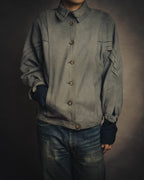 -SPECIAL- “LOEWE” 80’s-early 90’s Taupe suede leather blouson jacket