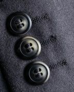 Vintage shoulder construction peak lapel tailored jacket