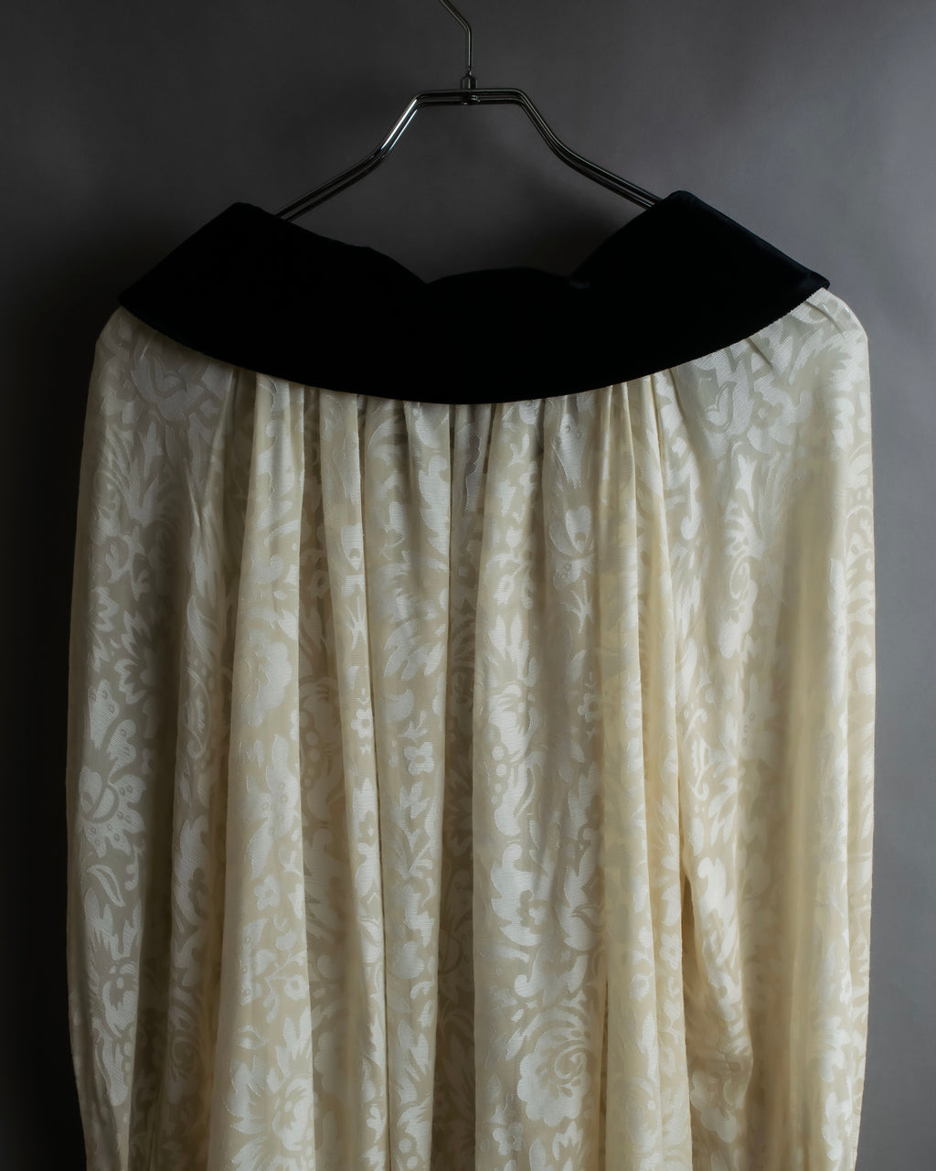 "Christian Dior" Jacquard balloon sleeve dress pullover