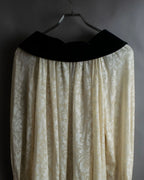 "Christian Dior" Jacquard balloon sleeve dress pullover