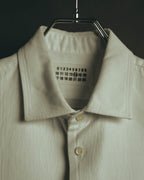 “Maison Martin Margiela” Replica 00’s-10’s Line 14 textured bib white shirt