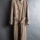 "BURBERRY" Military detail belted maxi length trench coat