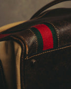 "GUCCI" 70's Iconic web travel shoulder bag