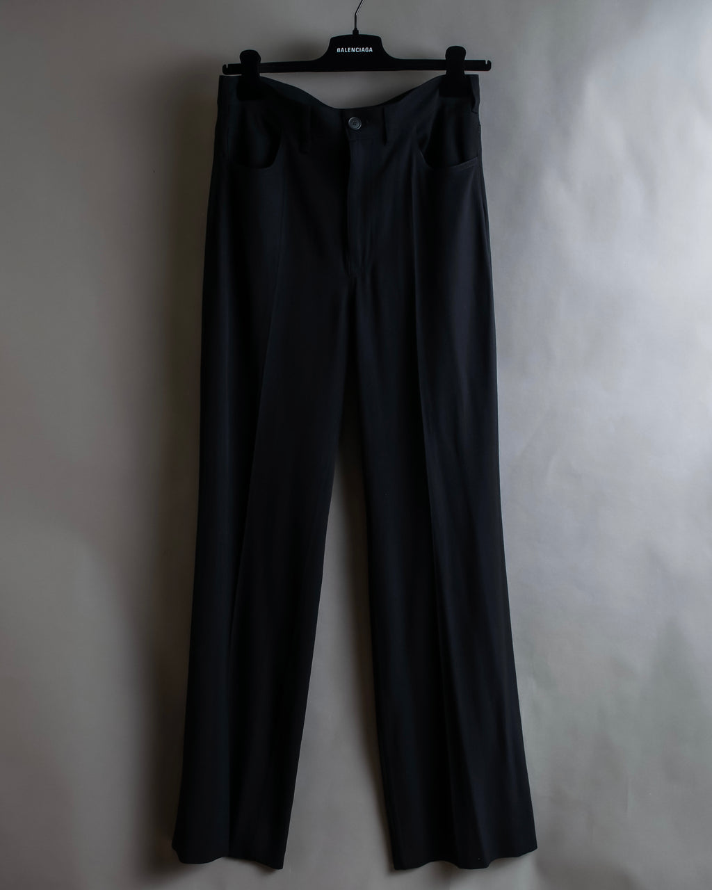 "BALENCIAGA" Beautiful draped full-length slacks