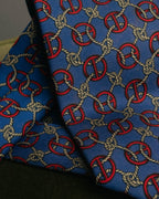 “HERMÈS” 90’s Rope and H motif silk tie