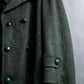 Vintage deep green colour military long coat