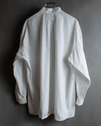 "JEAN PAUL GAULTIER" Cotton poplin stand-collar white shirt