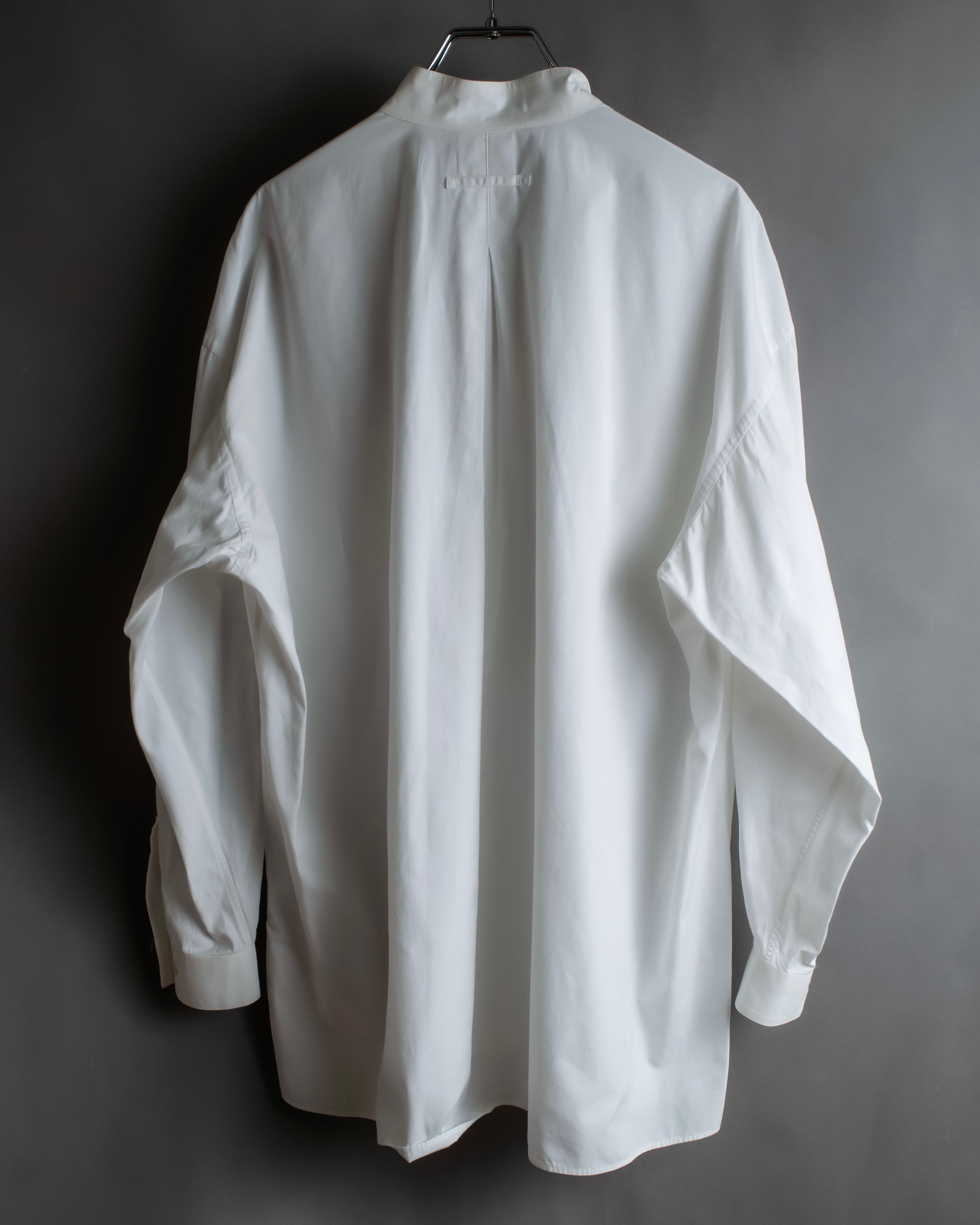 "JEAN PAUL GAULTIER" Cotton poplin stand-collar white shirt