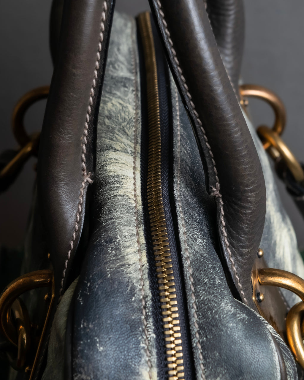 "DOLCE &amp; GABBANA" Miss edge series calf leather 2 way bag