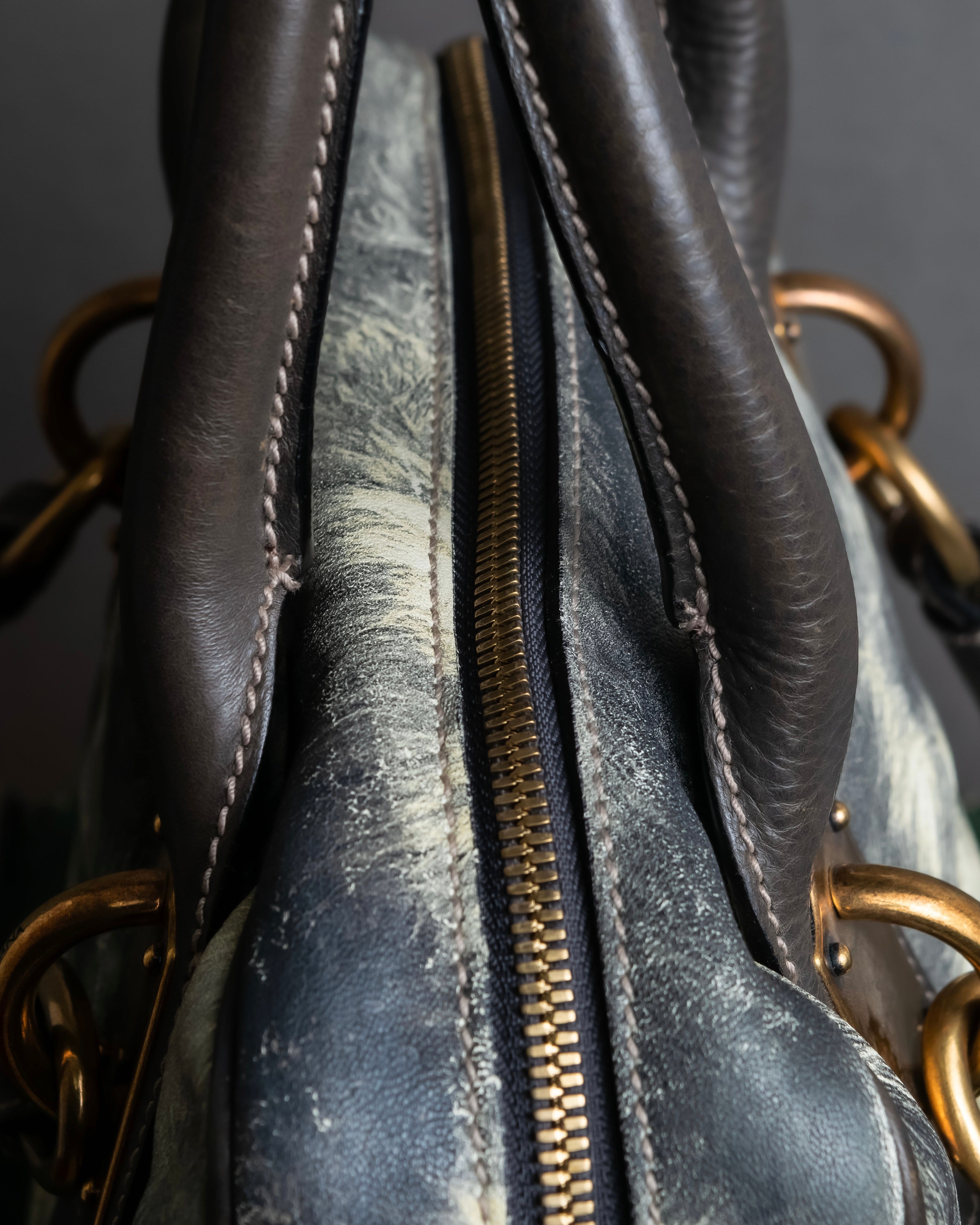 "DOLCE &amp; GABBANA" Miss edge series calf leather 2 way bag