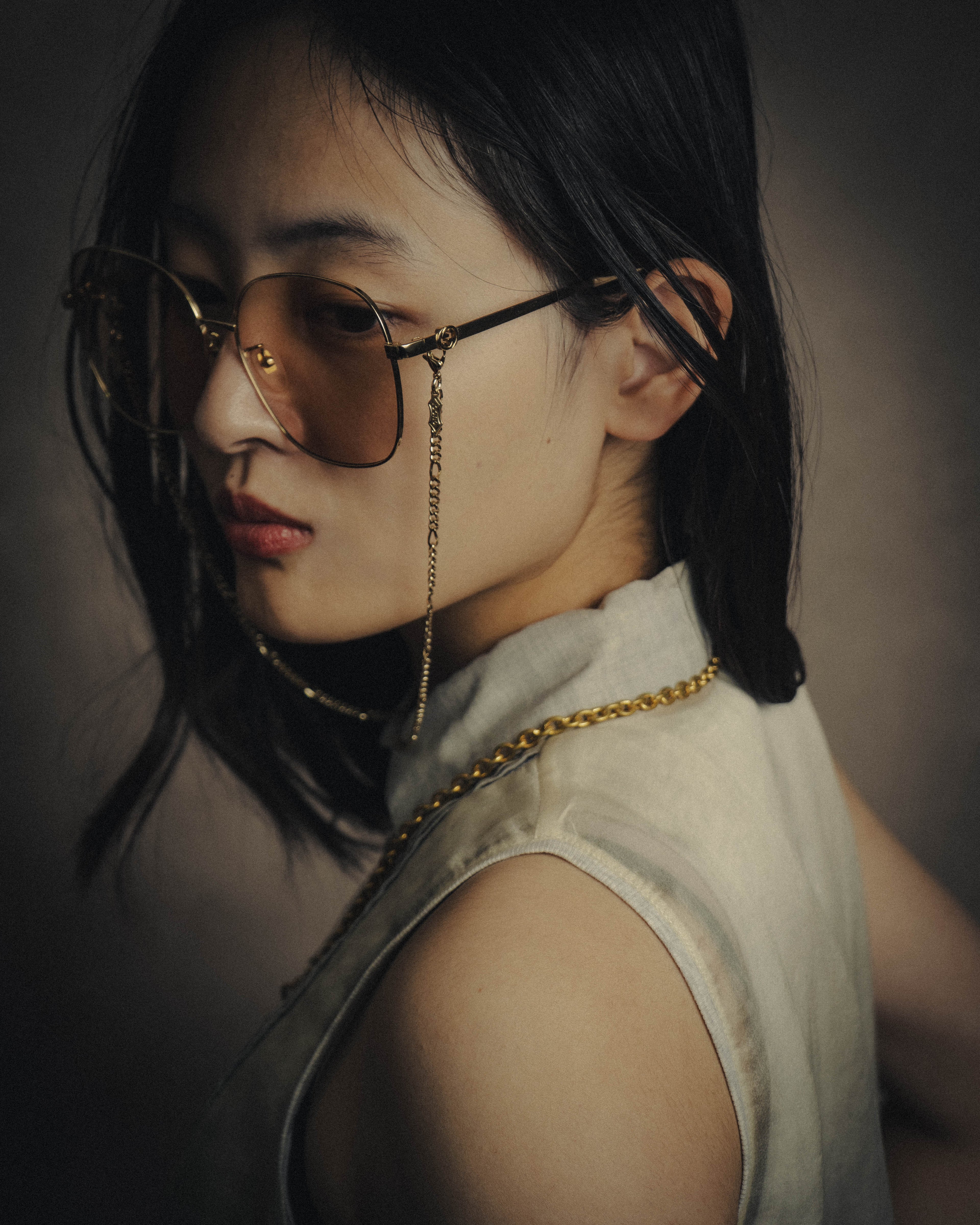 -SPECIAL- “GUCCI” 2016-2022 chain detailed oversized sunglasses