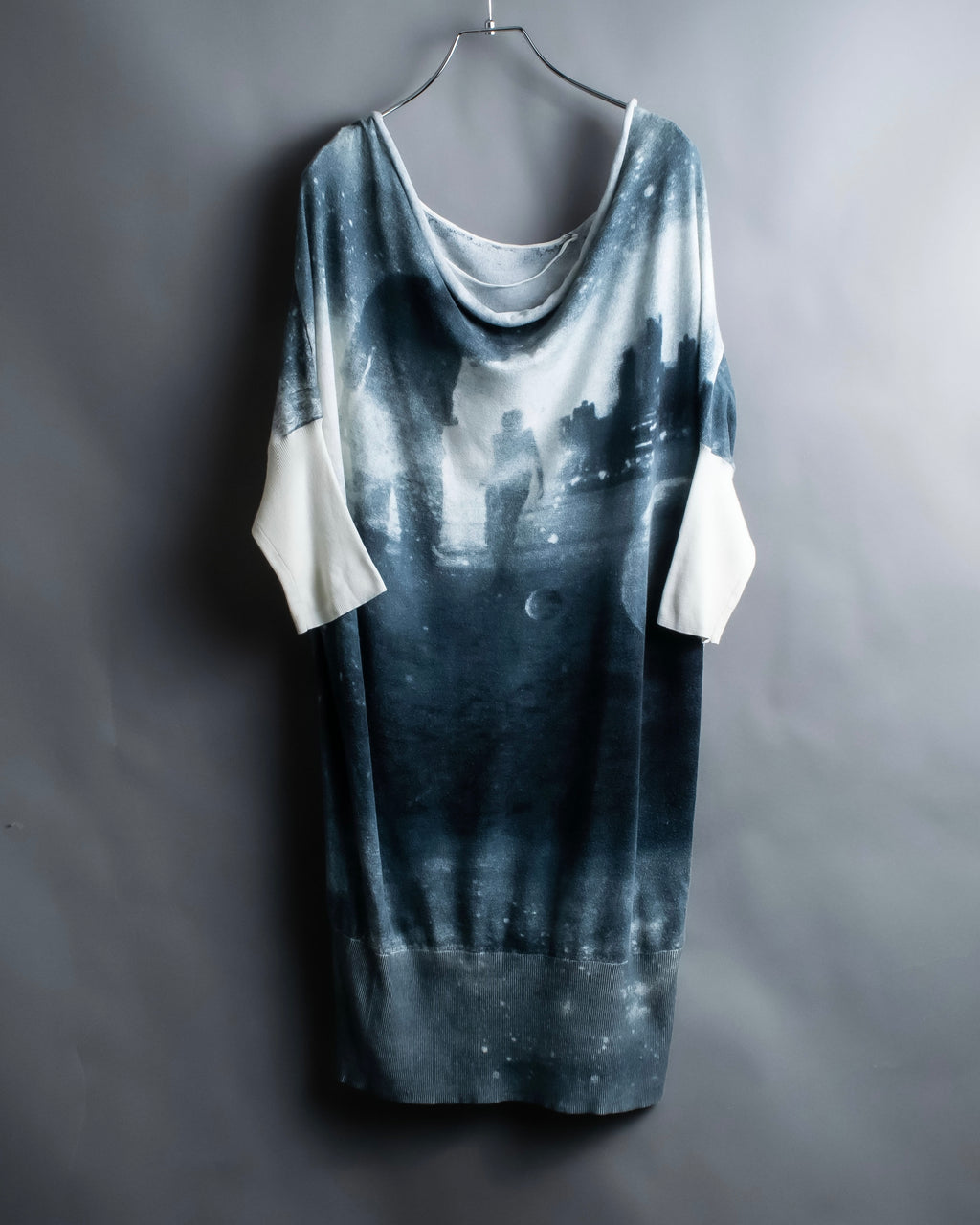 "DIESEL" Space pattern full graphic long tops