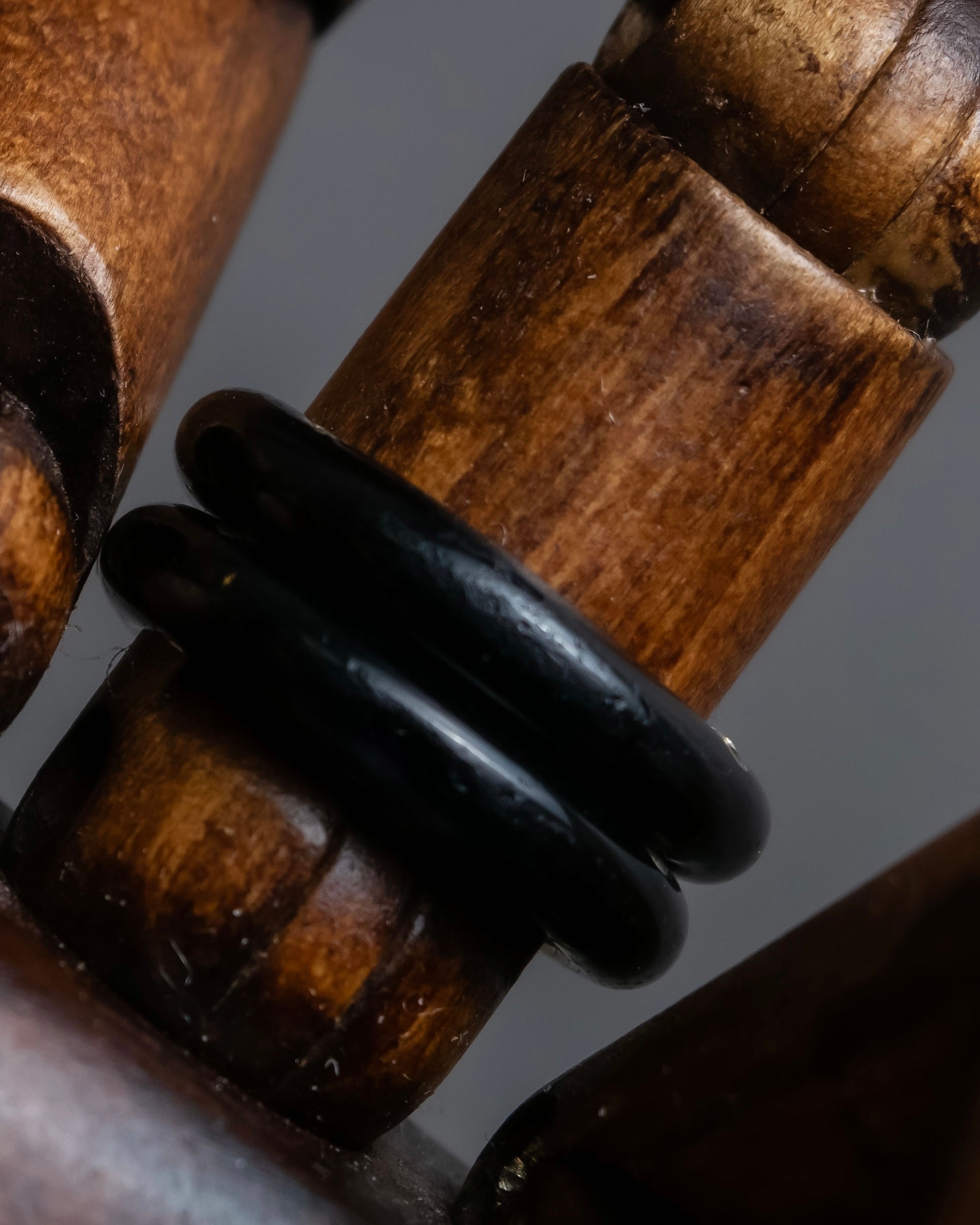 "Christian Dior" Gold metal＆black enamel combination design ring