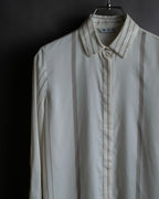 "Loro Piana" Multi-stripe pattern natural color shirt