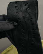 -SPECIAL- “HERMÈS” 2008-18 Suede cutwork leather tie
