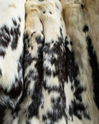 Vintage 100% real rabbit fur long coat