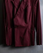 "JEAN PAUL GAULTIER FEMME"
Bordeaux color peaked lapel wool tailored jacket