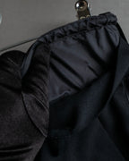 "sacai" Satin line design tapered slacks