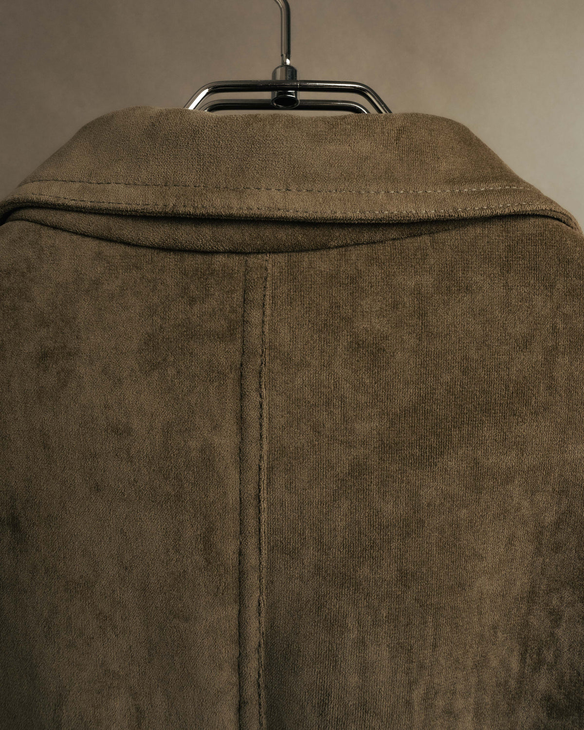 “GIORGIO ARMANI” 90’s-00’s Suede-effect multi-pocket tailored field jacket