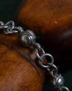 "GUCCI" Tennis racket motif silver bracelet