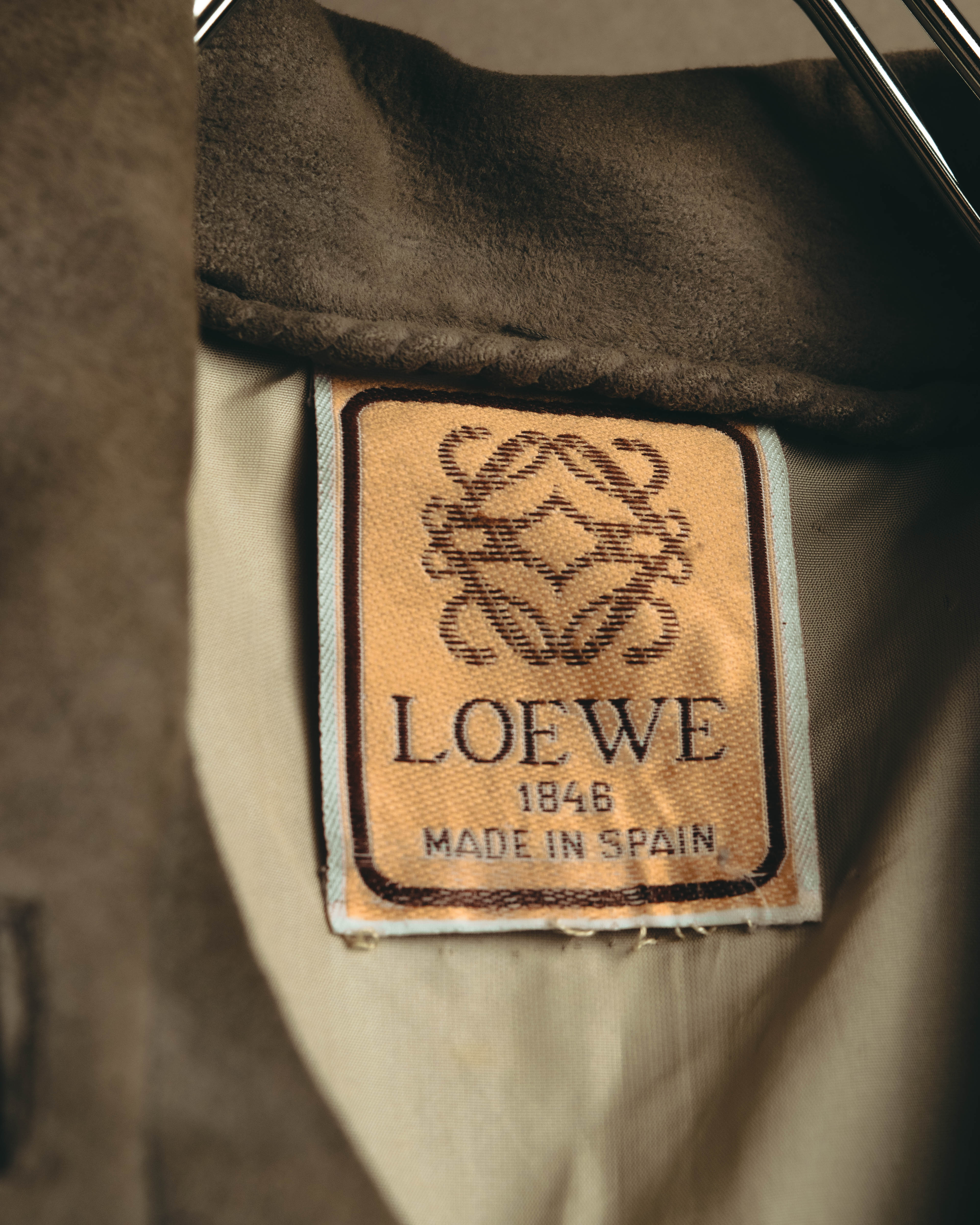 LOEWE (ロエベ) - スエード レザー ブルゾン - グレー - 80s 90s