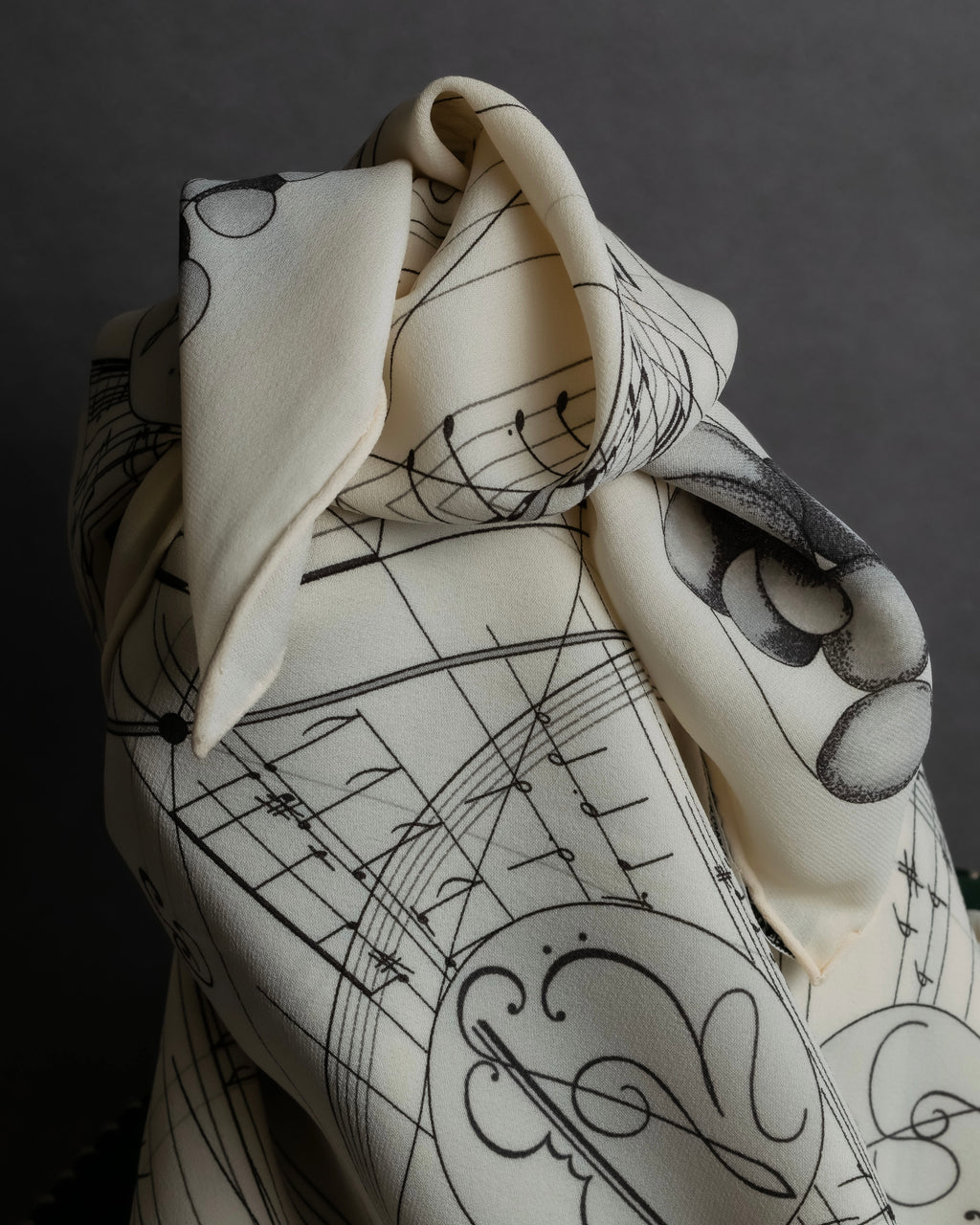 "HERMES" La Musique des Sphères Carre 90 silk scarf