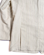Dolcis/ Linen Blended Oversized Safari Jacket White
