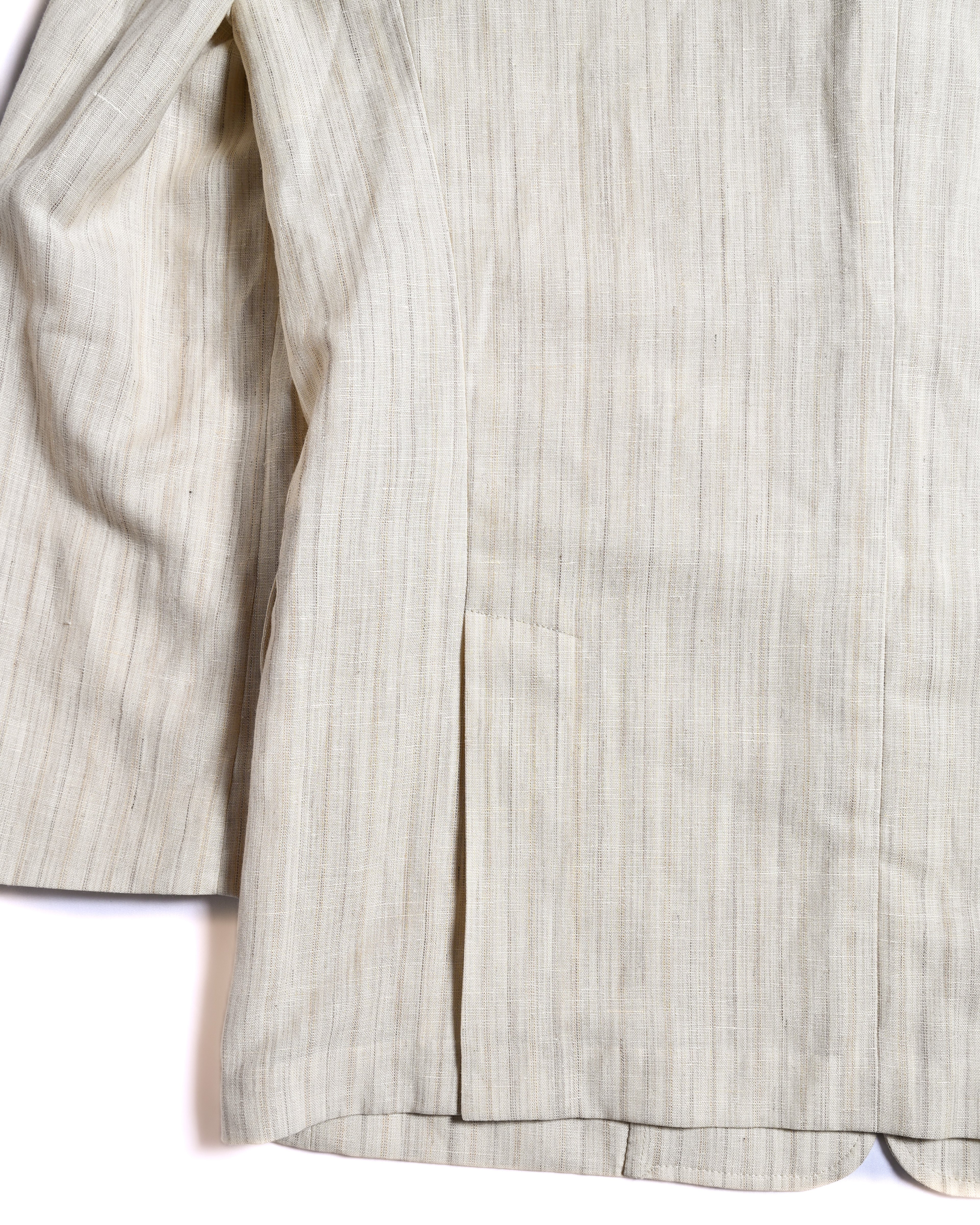 Dolcis/ Linen Blended Oversized Safari Jacket White