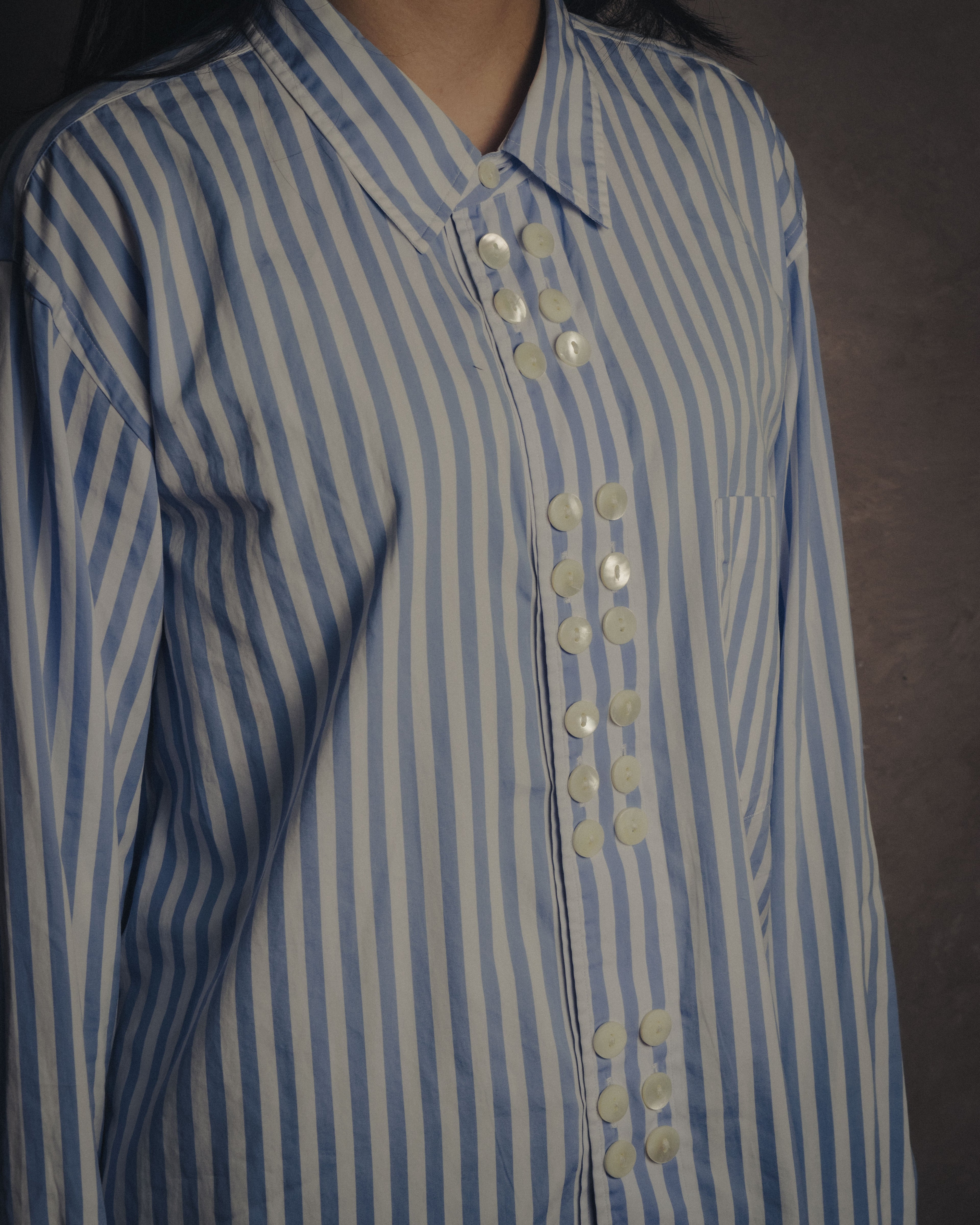 -SPECIAL-“ COMME des GARÇONS HOMME PLUS” 2015SS Multi button striped shirt
