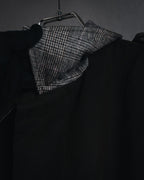 "DOLCE & GABBANA" 00’s resin coated patch detail belted coat