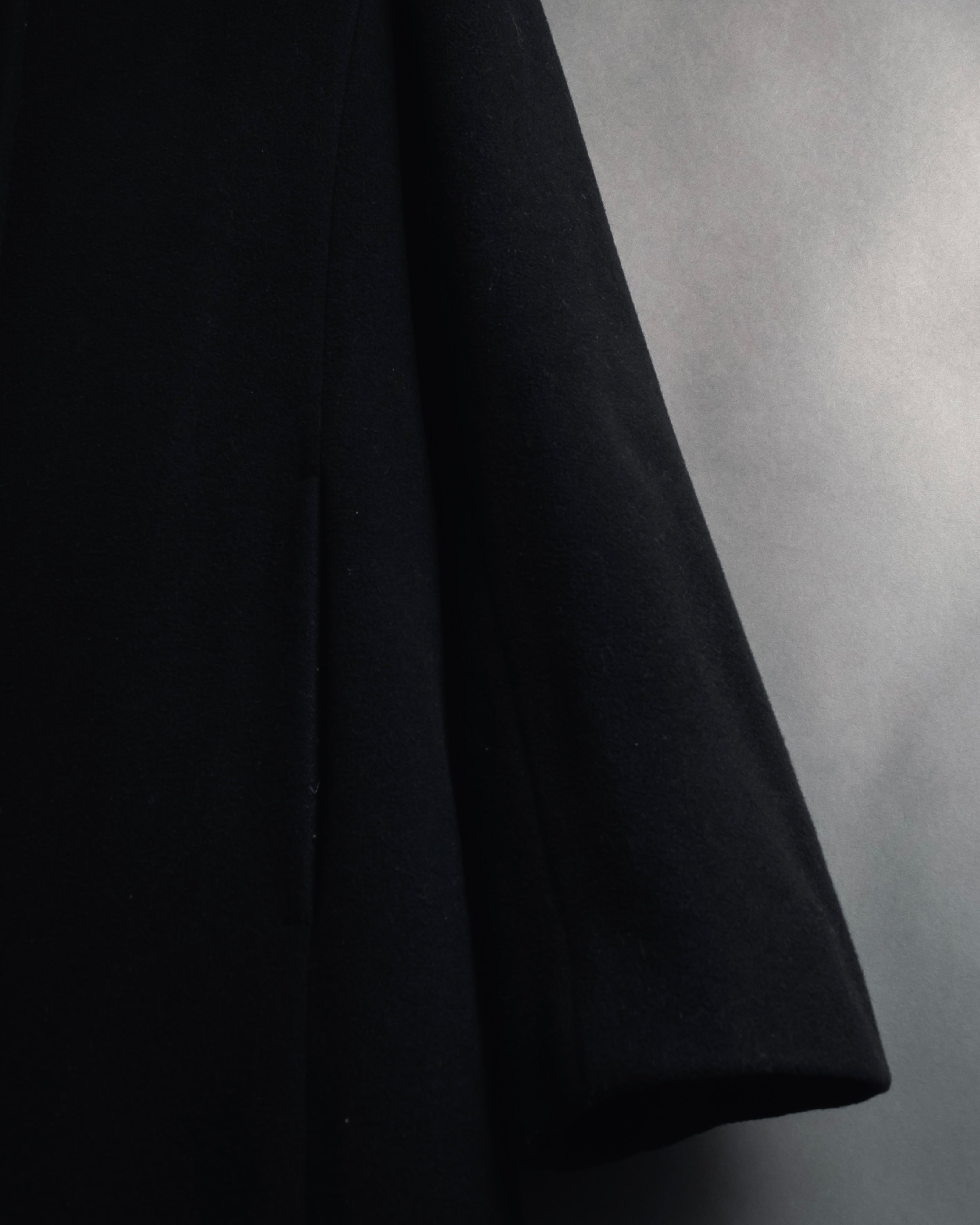 Abrigo con cuello de piel súper largo de los años 90-00 de MAX&Co.