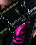 "YVES SAINT LAURENT" Twisted details mode style necklace