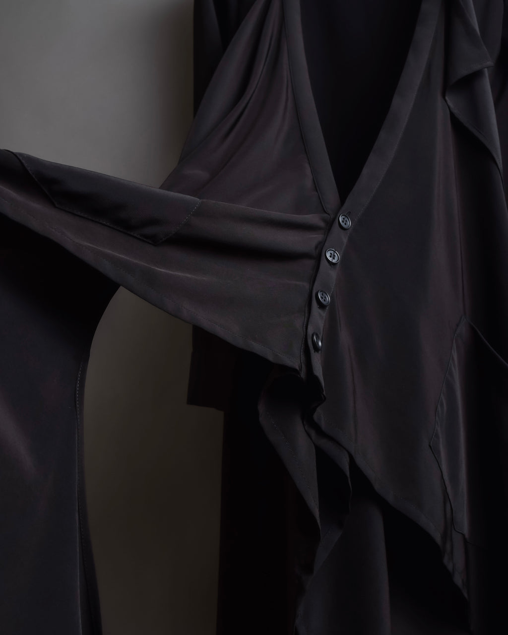 "LIMI feu" Draped asymmetric layered rayon dress